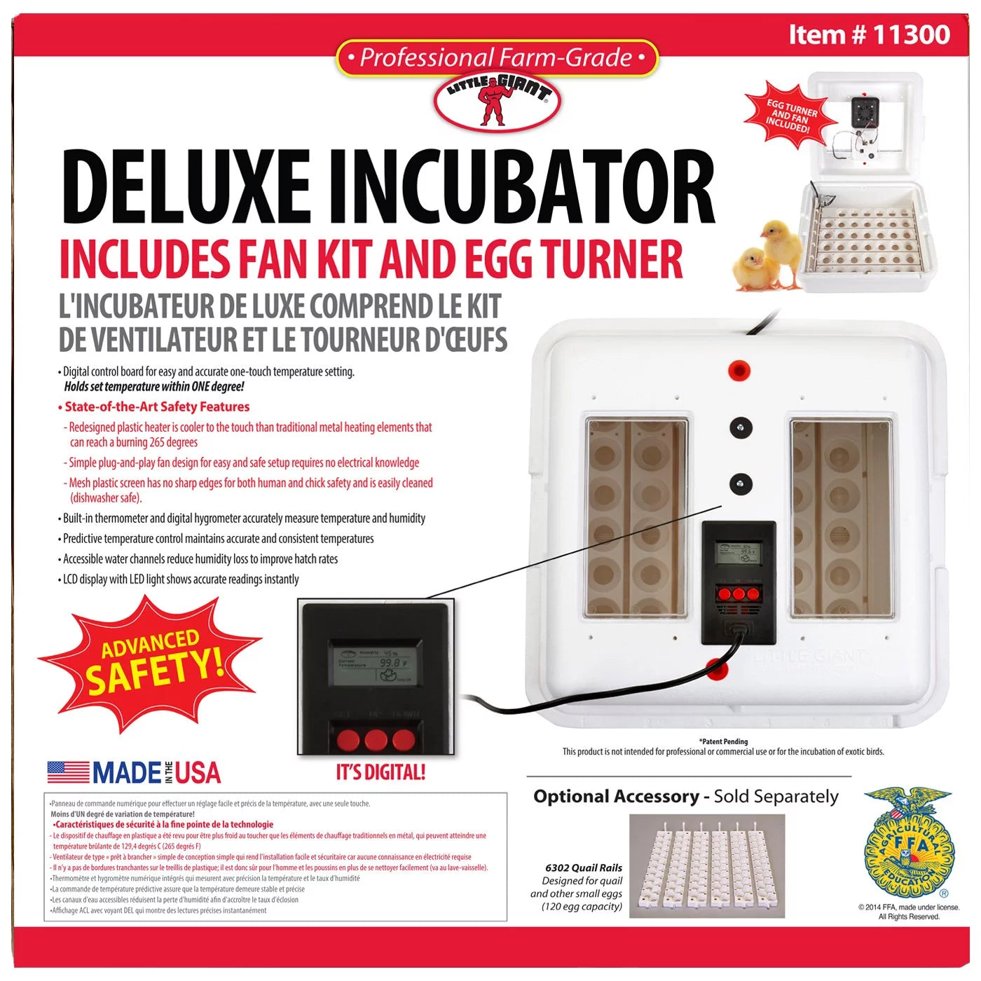 Deluxe Circulated Air Incubator with Egg Turner N951
