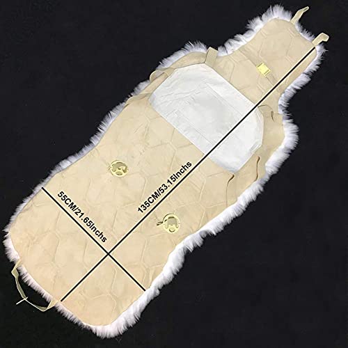 Beige Faux Sheepskin Fur Car Seat Cover O955