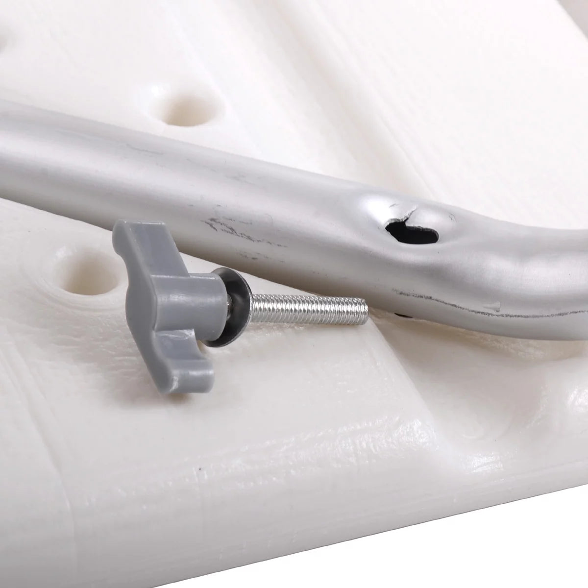 White 6 Adjustable Height Bath Shower Chair A800