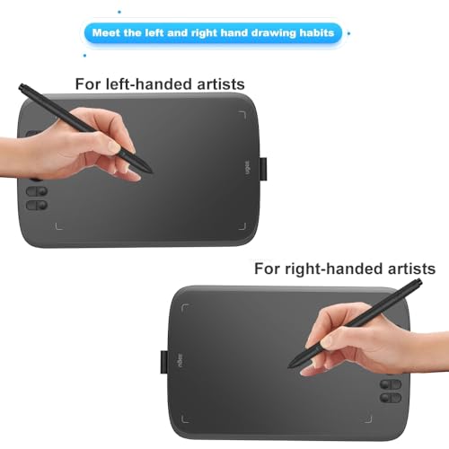 10x6 Inch Graphics Drawing Tablet with 8192 Level Battery-Free Stylus V542589