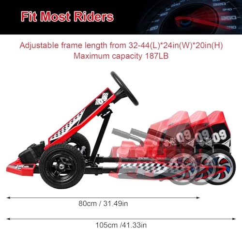 16 MPH 350W Motor Battery Powered Electric Drift Go Kart T290