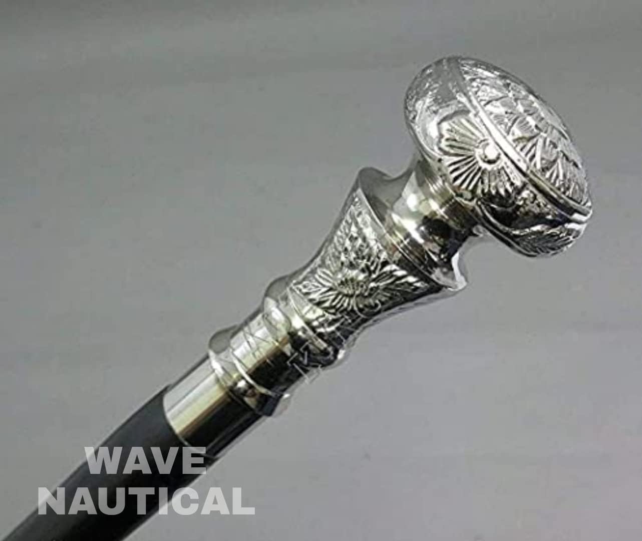 Brass Handle Wooden Walking Cane 36" R5264