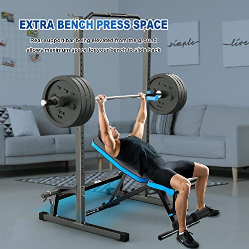 Power Rack Squat Rack Cage with Pull Up Bar J455470