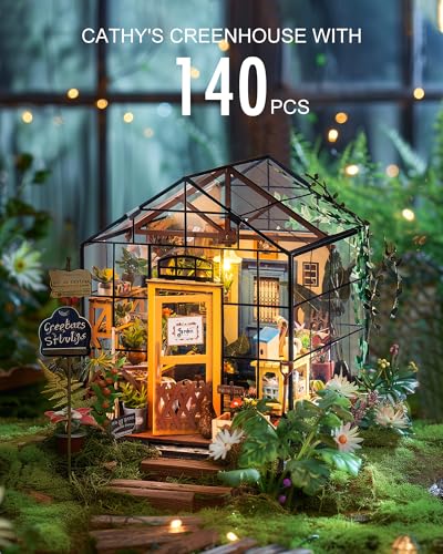 DIY Miniature Greenhouse Kit with Furniture N842482