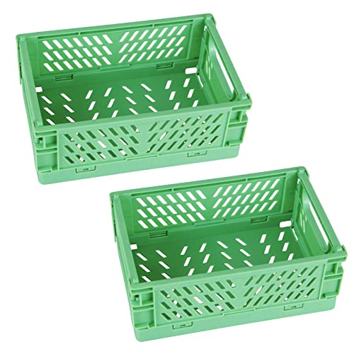 2-Pack Blue Collapsible Plastic Baskets H477
