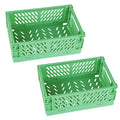 2-Pack Blue Collapsible Plastic Baskets H477