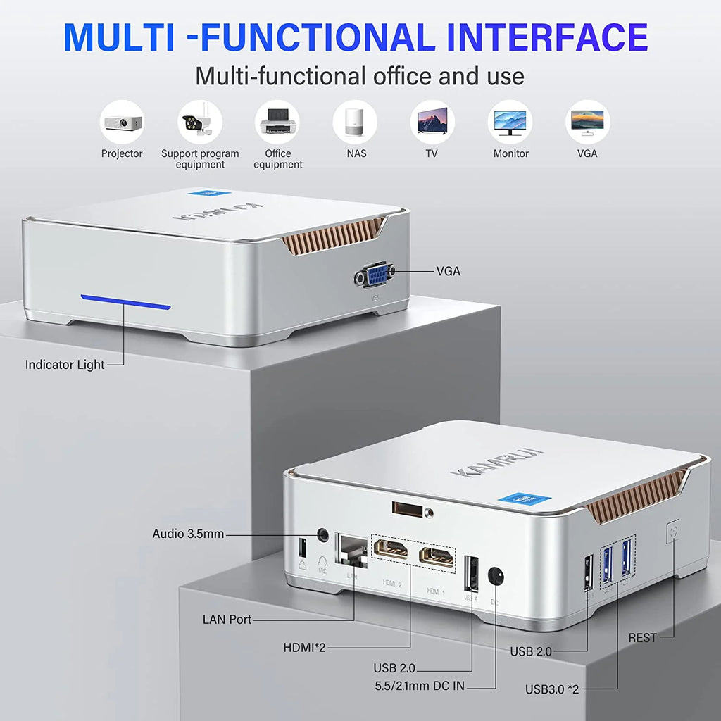 Mini PC N95 CPU 16GB 512GB Windows 11 pro 4K UHD Q41589