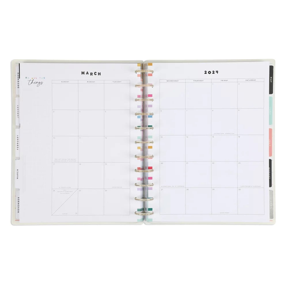 18 Month Planner, July 2023 – Dec 2024, Monthly Layout, Big Sized 8.5” x 11” A21297