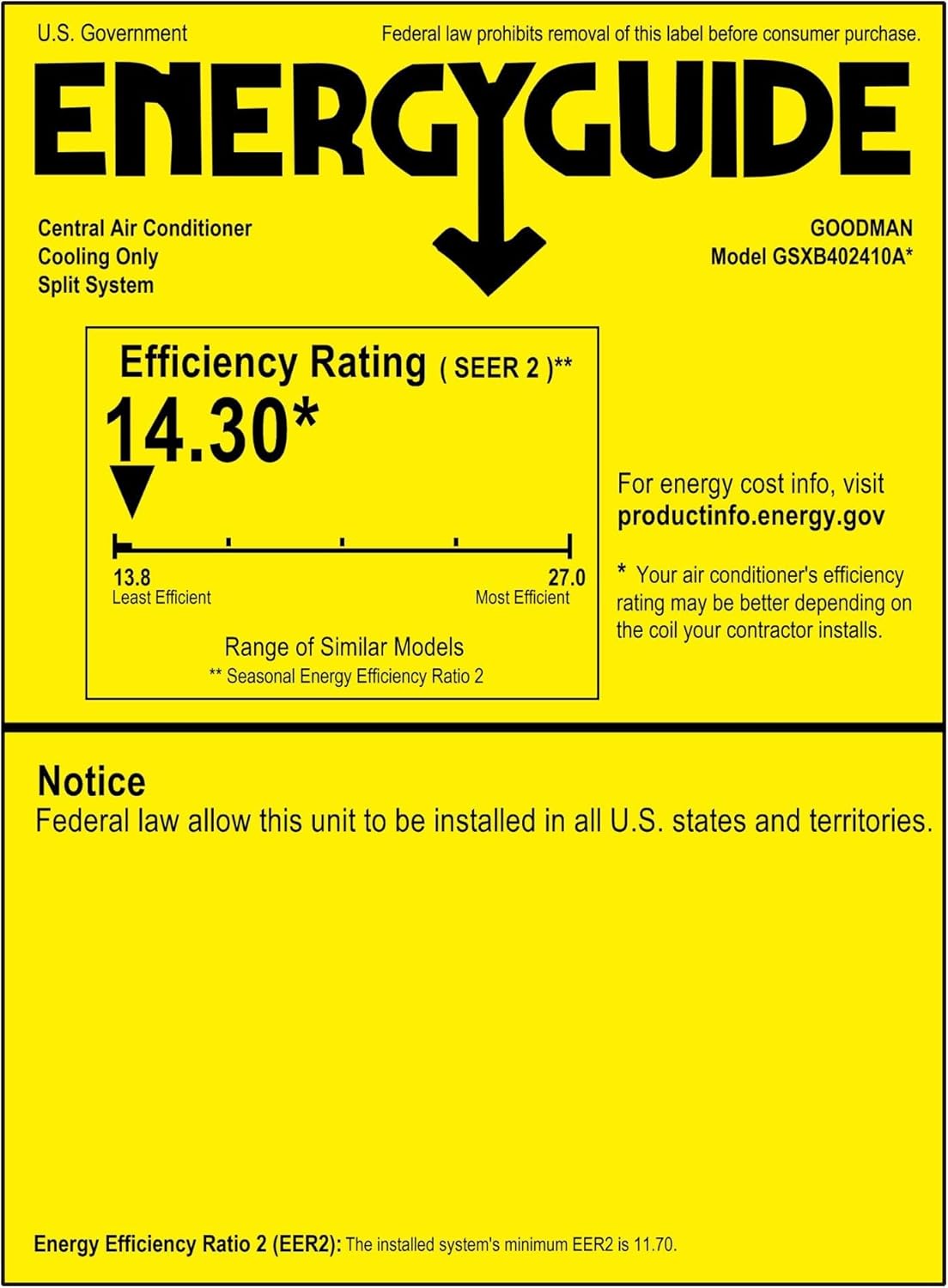 2 TON 14.3 SEER2 AC Unit with 97% AFUE 80k BTU Low NOx Gas Heater and Horizontal Evaporator R311702