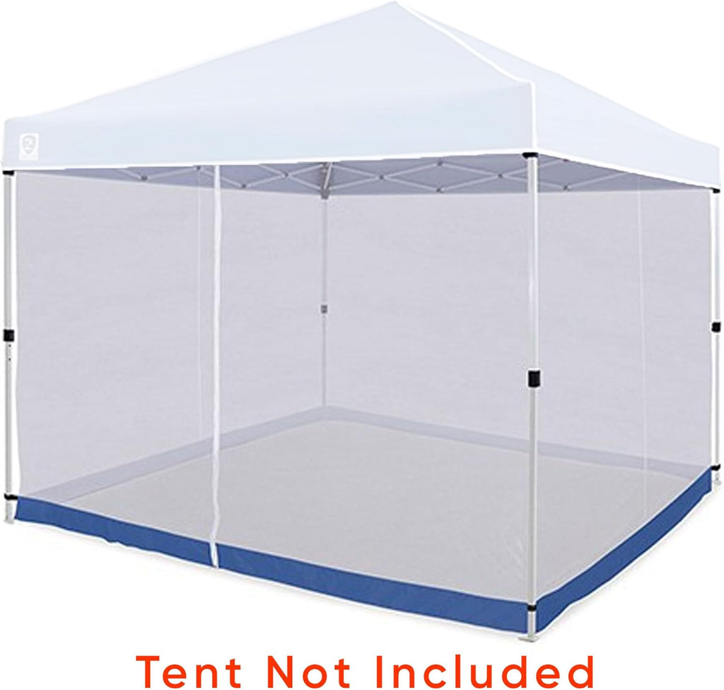 White 10 x 10 Foot Straight Leg Screen Room Mesh Canopy Tent Attachment S9918