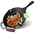 Pre-Seasoned Heavy-Duty Cast Iron Skillet 10-inch K301