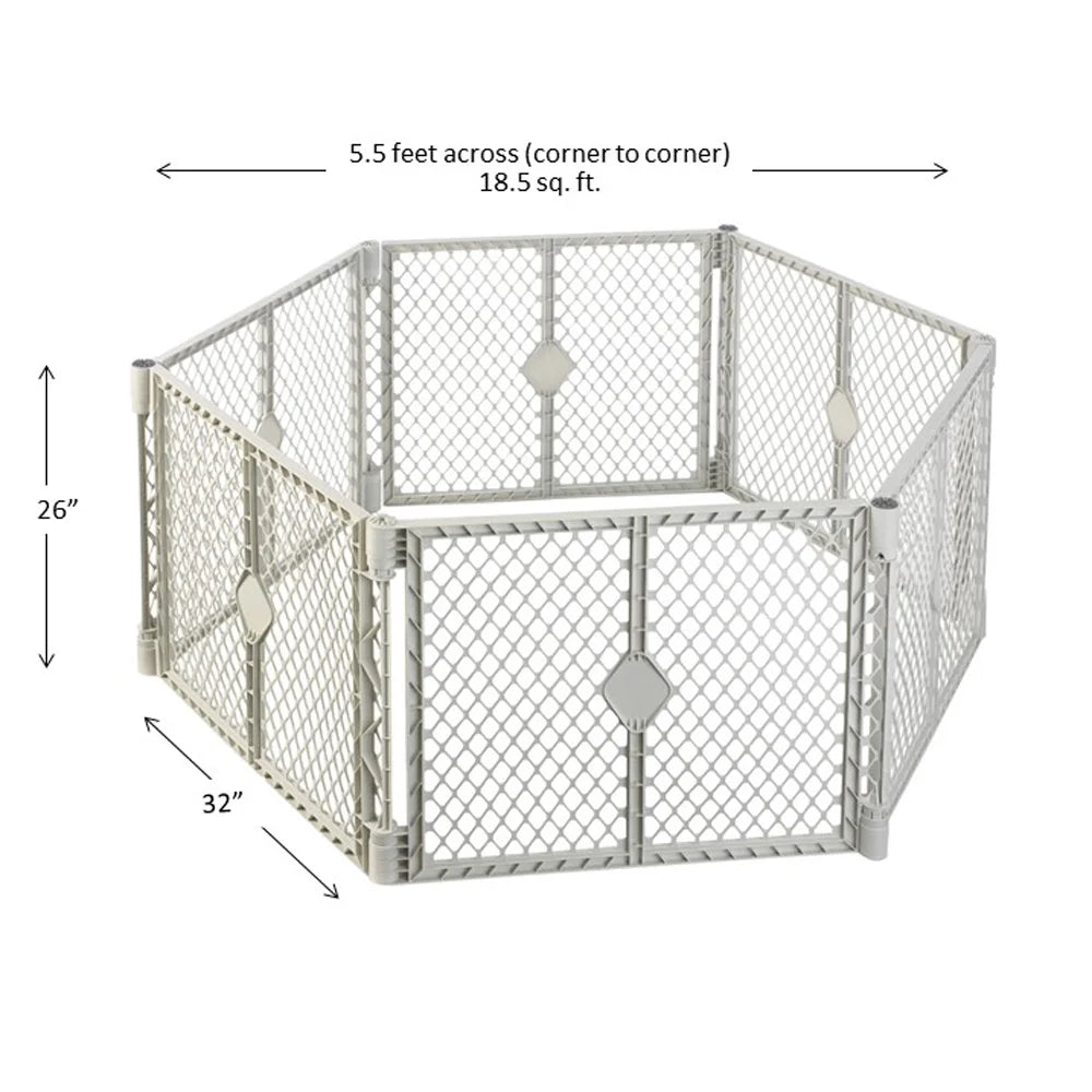 Gray Plastic Baby Play Yard Y556917