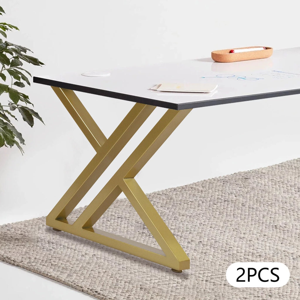 16" Metal Table Legs Gold Steel J456392