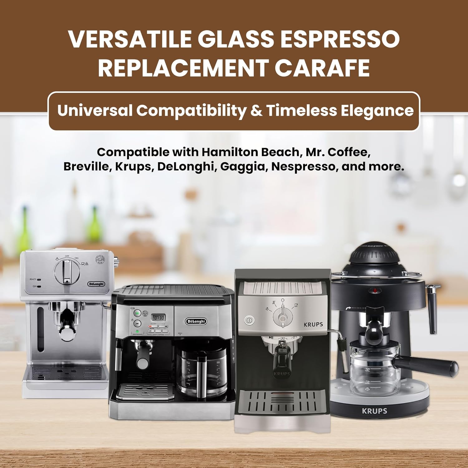 4-Cup Glass Espresso Carafe Replacement U68565