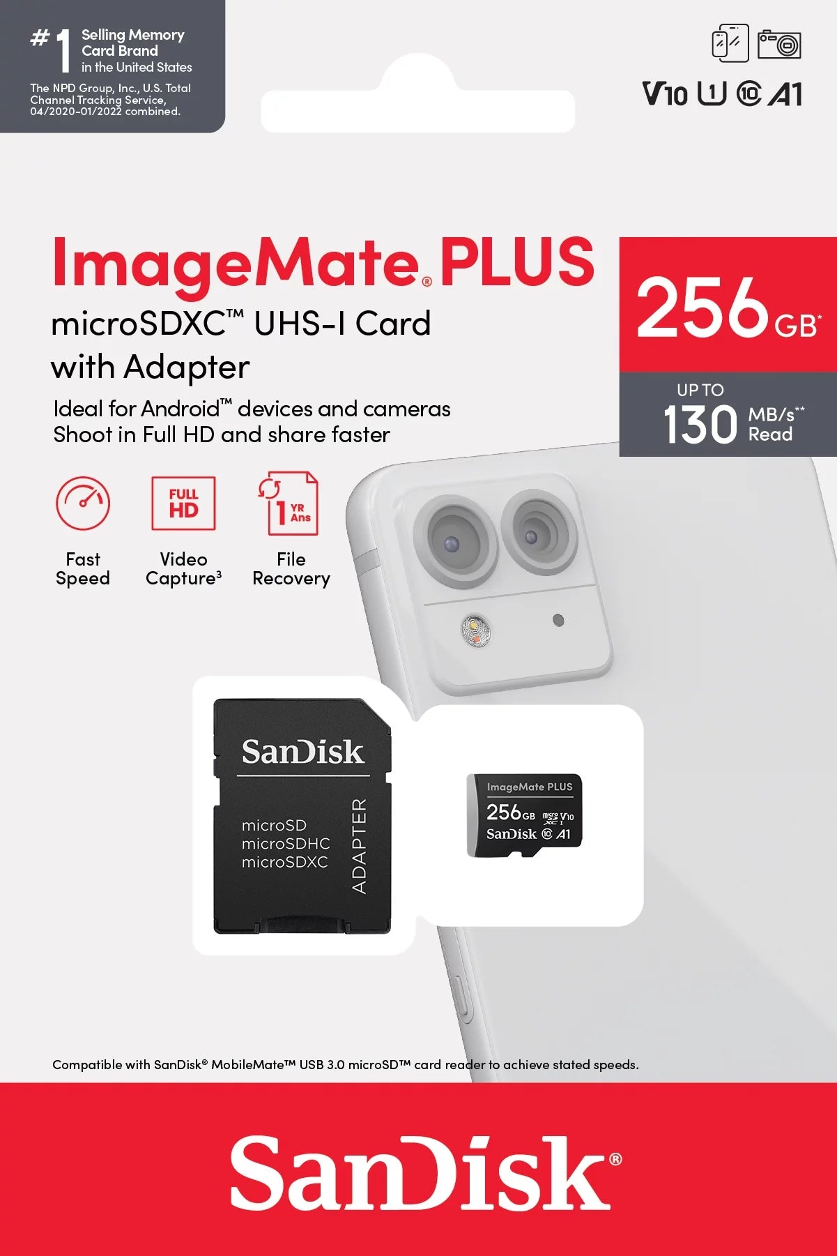 256GB microSDXC UHS 1 Memory Card U265281