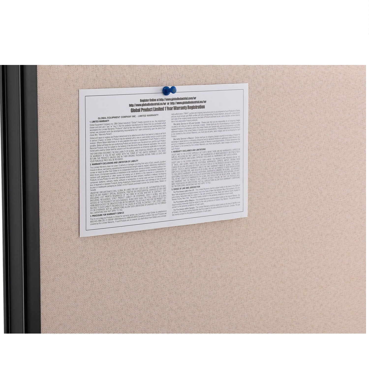 60-1/4"W x 60"H Tan Office Partition Panel T923