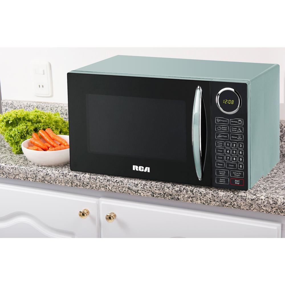 0.9 cu. ft. Countertop Microwave in Blue G714