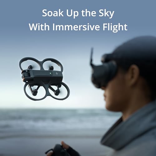 FPV Drone with Camera 4K, Built-in Propeller Guard, Goggles 3 and RC Motion 3 Included, Black W1475