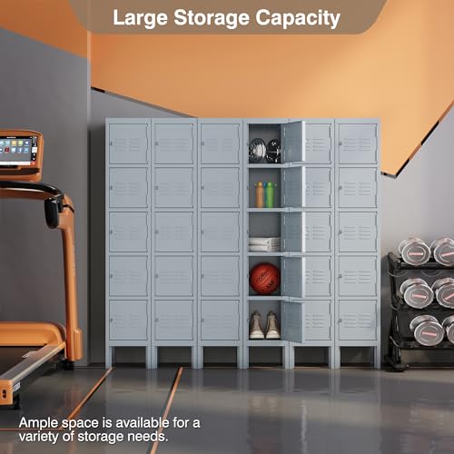 66" Tall Steel Storage Locker with 3 Doors F931892
