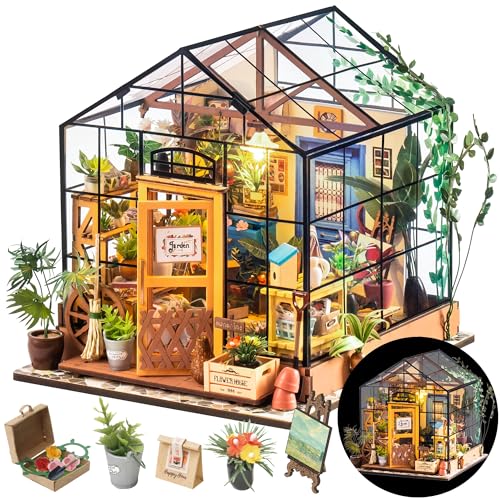 DIY Miniature Greenhouse Kit with Furniture N842482