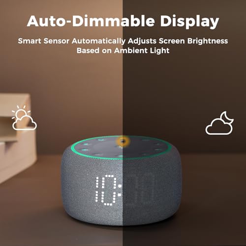 White Noise Machine Alarm Clock with Bluetooth Speaker M238
