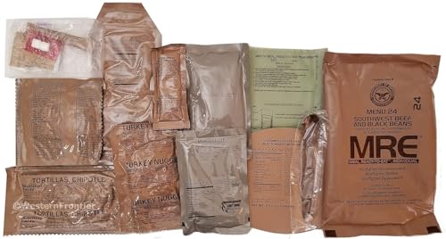 Variety Pack of 12 MRE Meals Ready to Eat with Flameless Heater A767