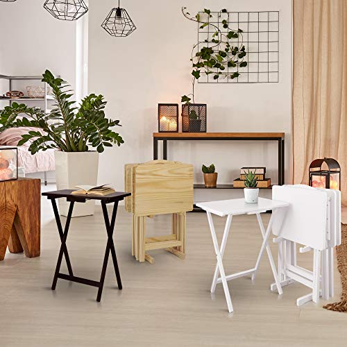 5 Piece Tray Table Set, Espresso J4378