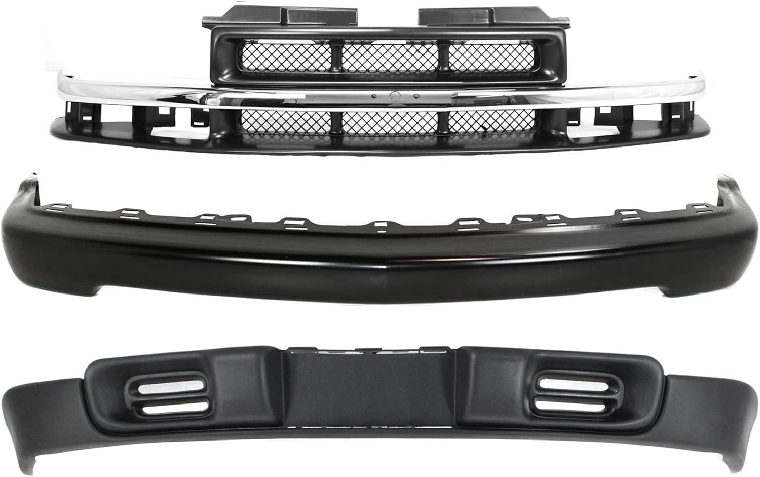 Front Bumper Kit Compatible With 1998-2003 Chevrolet S10 Q493