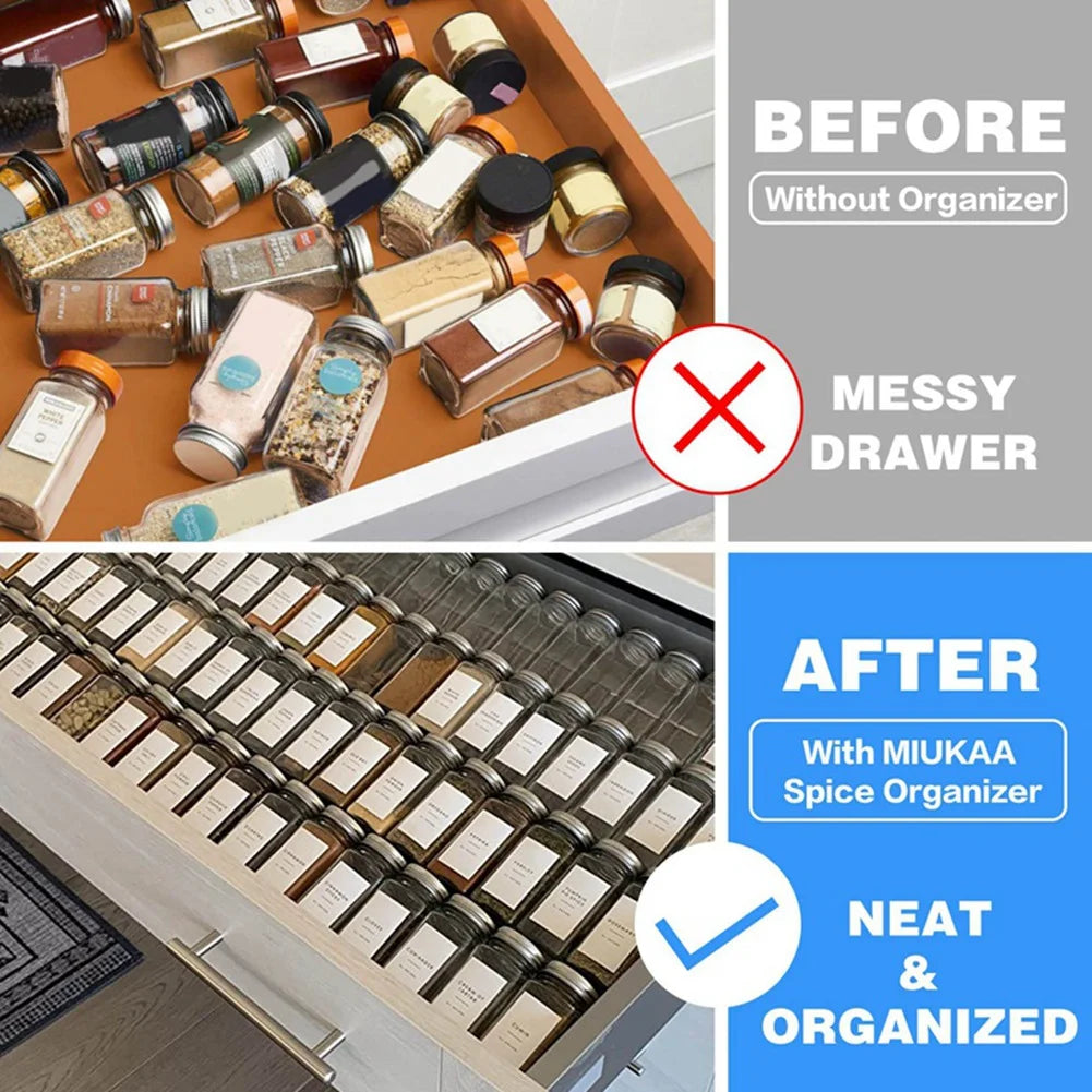 Clear Acrylic Spice Drawer Organizer Tray H91812