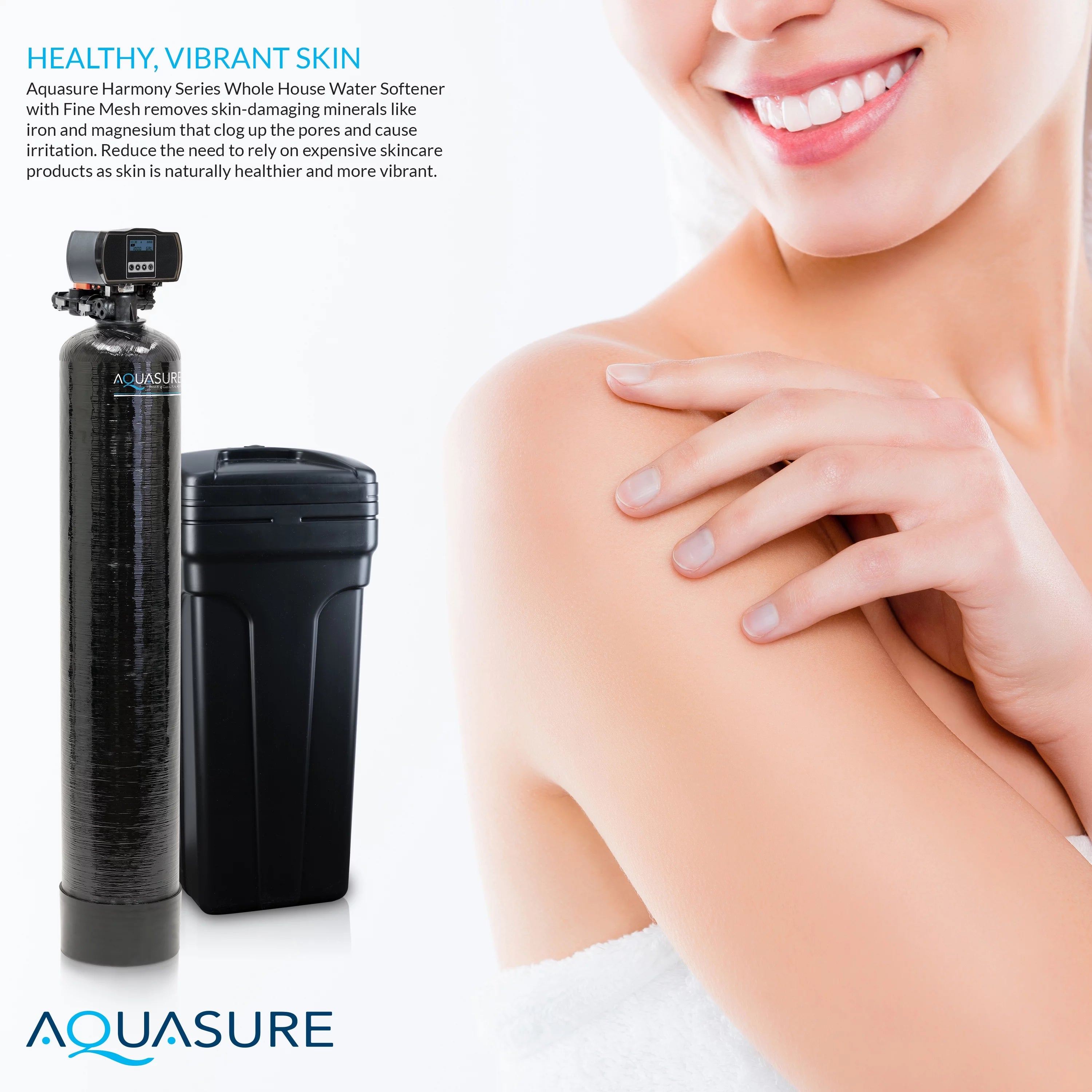 32,000 Grains Water Softener with Digital Head and Fine Mesh Resin F6560