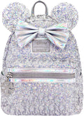 Disney Holographic Sequin Minnie Mini Backpack J49623