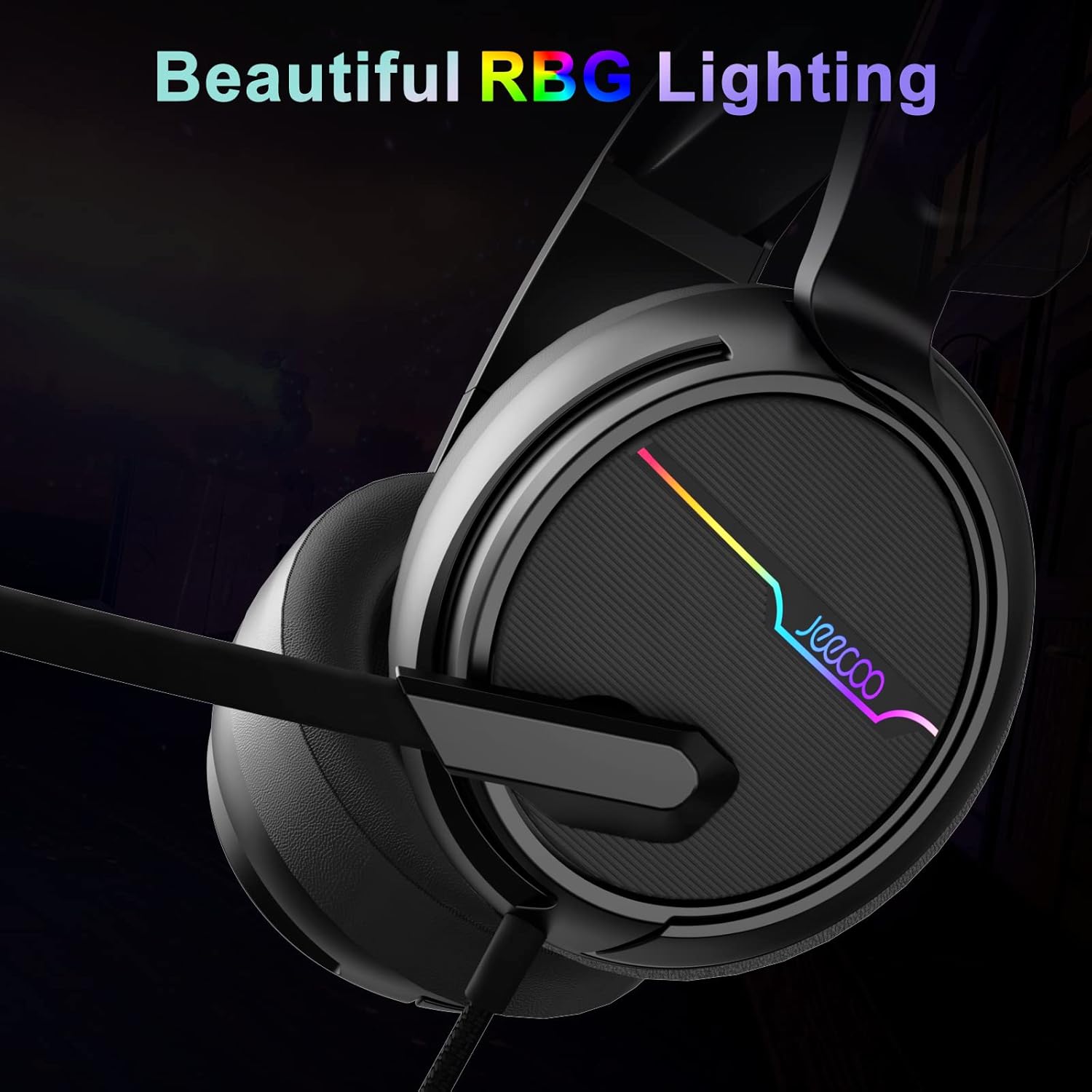 USB Pro Gaming Headset with 7.1 Surround Sound and Noise Cancelling Microphone E564