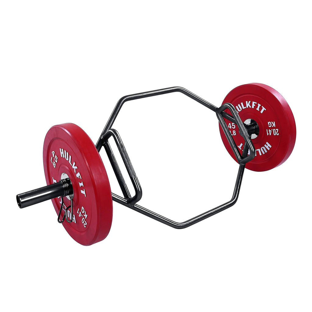Black 2-Inch Hex Weight Lifting Trap Bar M277574