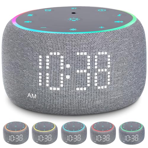 White Noise Machine Alarm Clock with Bluetooth Speaker M238