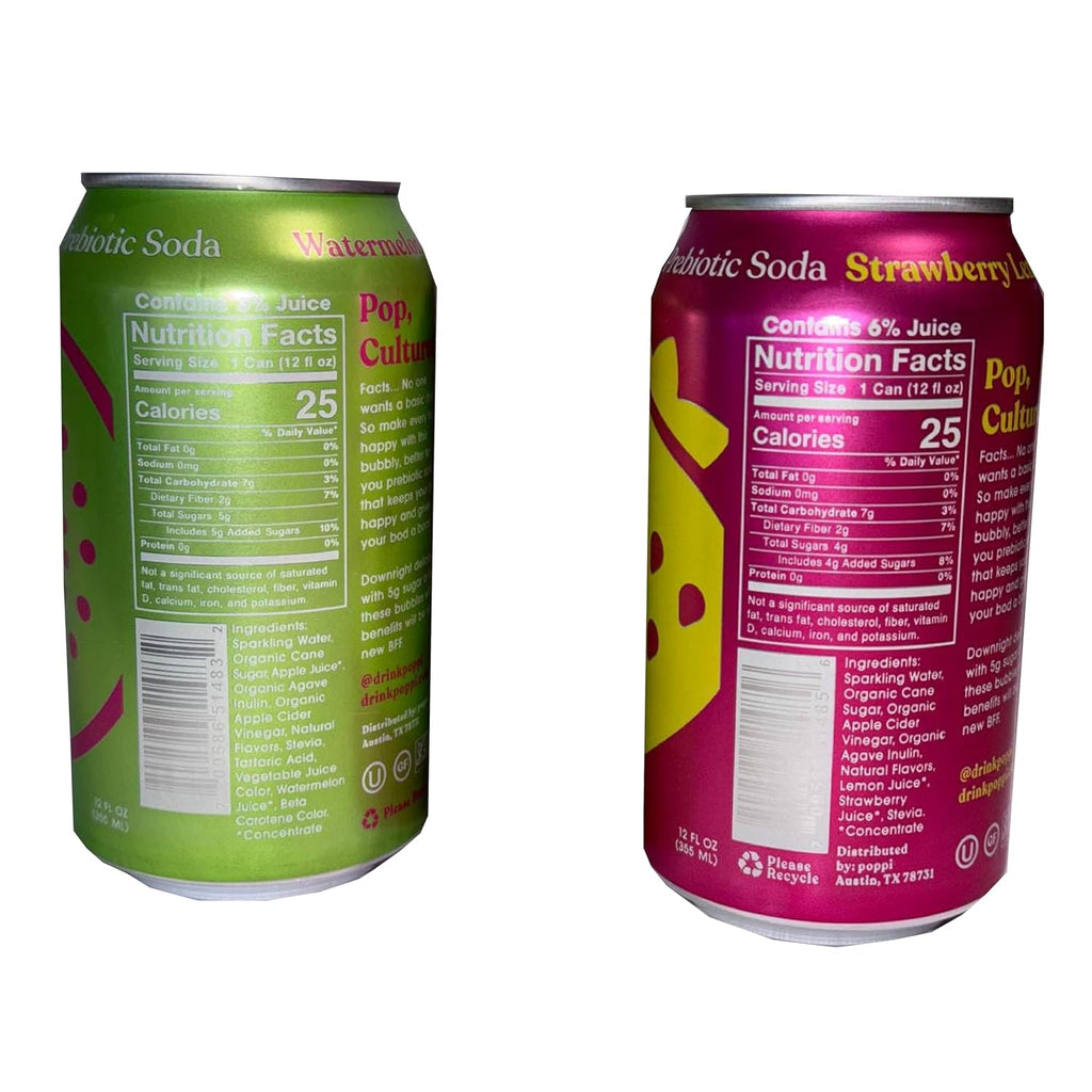 Poppi Prebiotic Soda Variety Pack 12 fl oz, 8-Pack R386