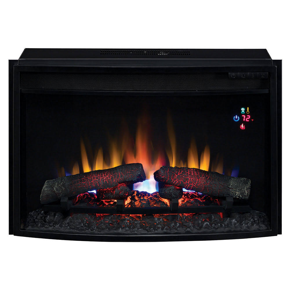 25x22 Curved Electric Fireplace Insert V793