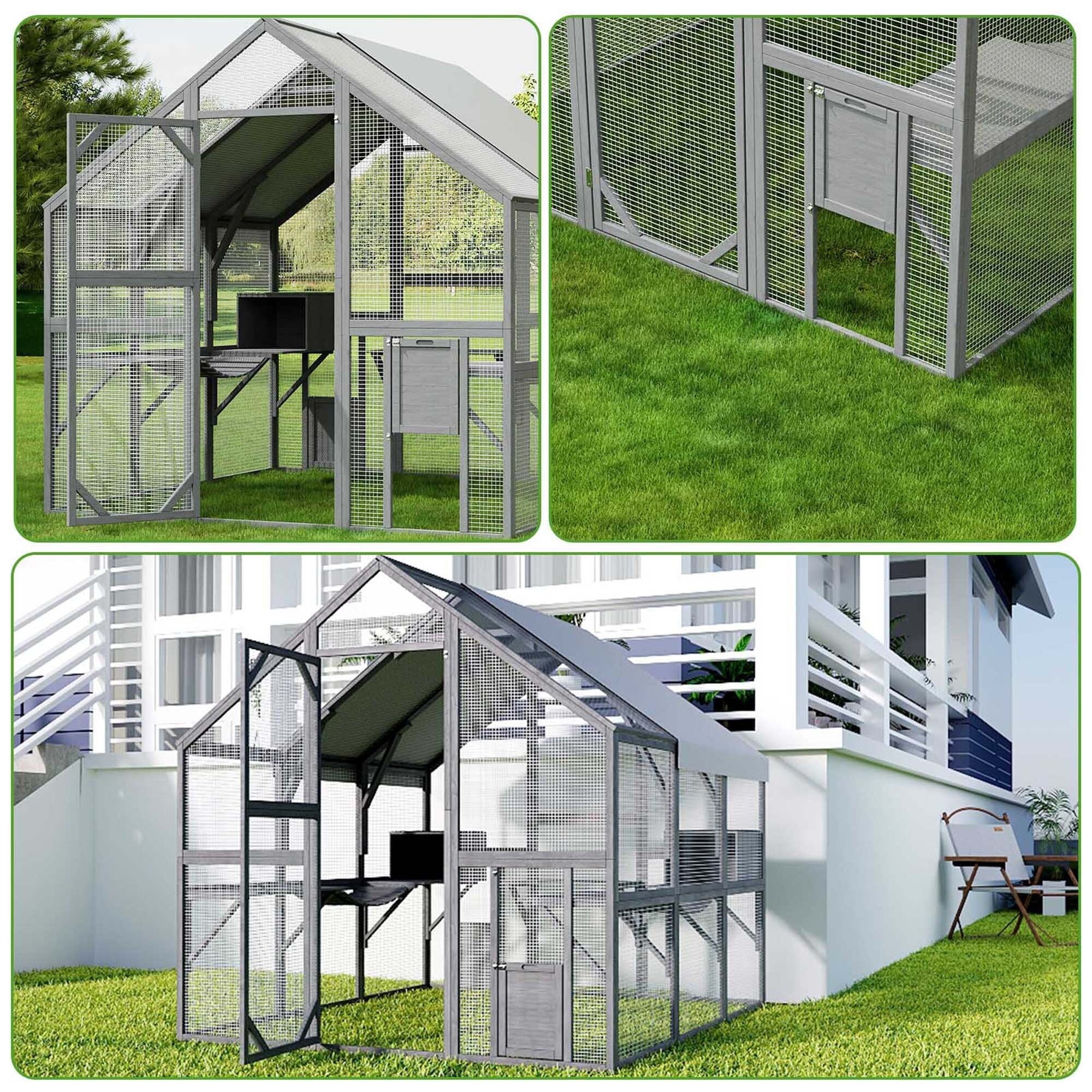Large Cat Enclosure with UV Proof Cover E803