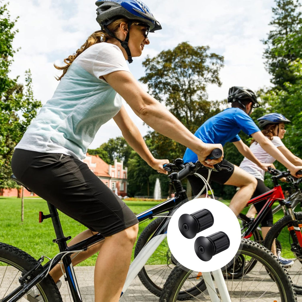 2pcs Bicycle Handlebar Locking Bar End Caps Alloy N3588