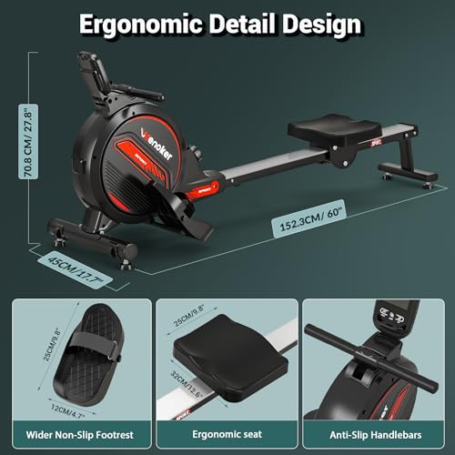 Magnetic Rower Machine with LCD Monitor E95111