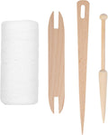 Cotton Rug Yarn with Wooden Shuttle Stick Rod F76101