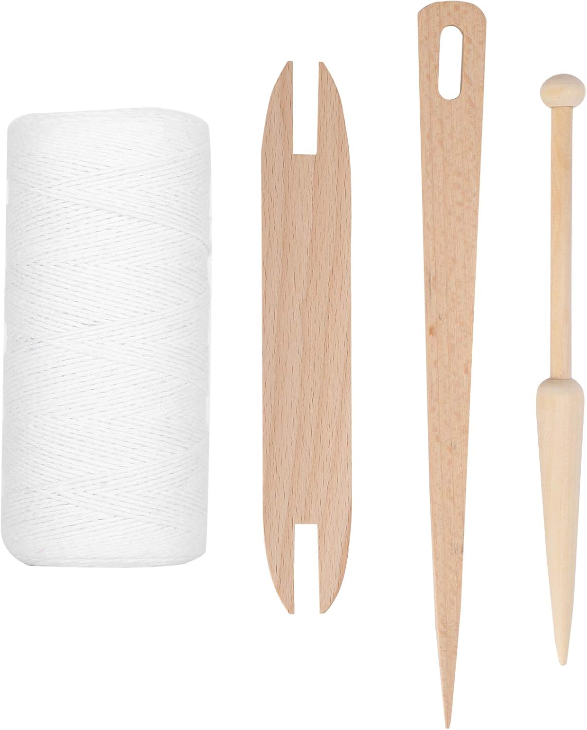 Cotton Rug Yarn with Wooden Shuttle Stick Rod F76101