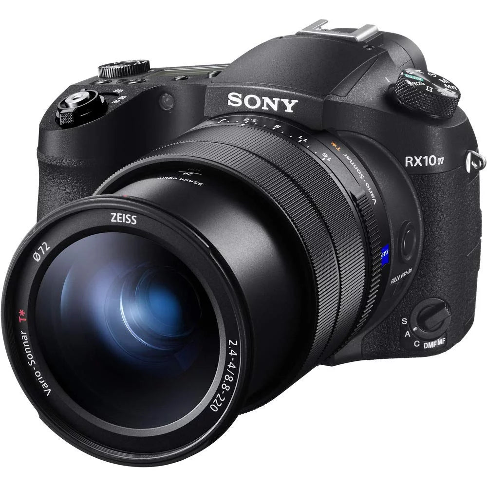 Sony Cyber-shot DSC-RX10 IV Camera With Soft Bag, Tripod, 2x Extra Batteries, LED Light, 2x 64GB Memory Card, Card Reader R84119