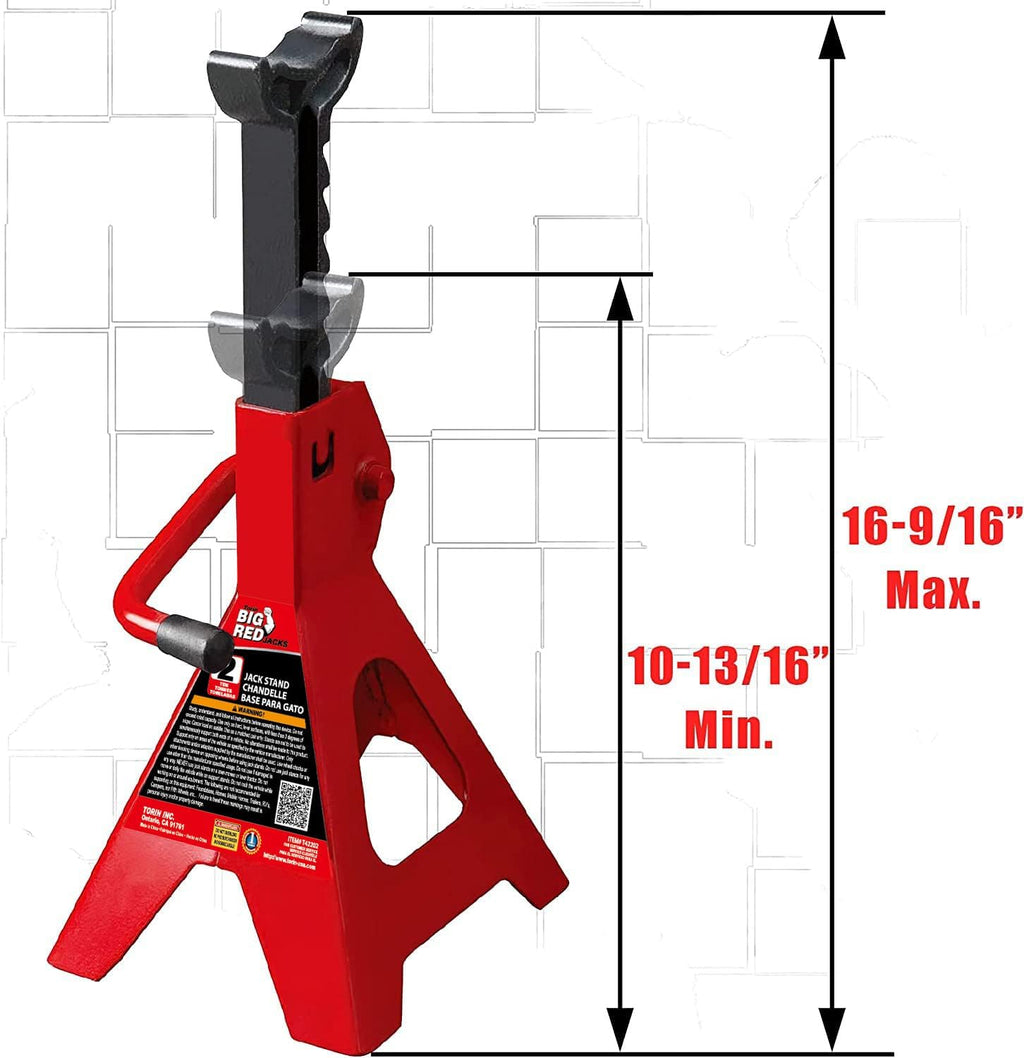 2 Ton Steel Car Jack Stands (1 Pair) Q182