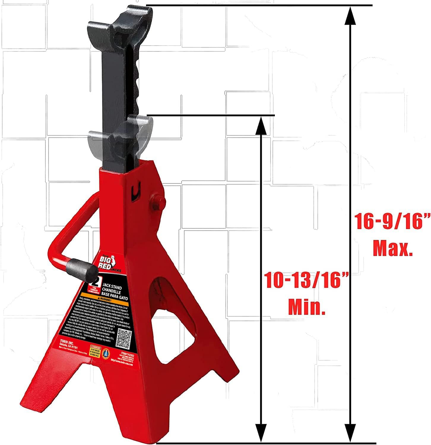 2 Ton Steel Car Jack Stands (1 Pair) Q182