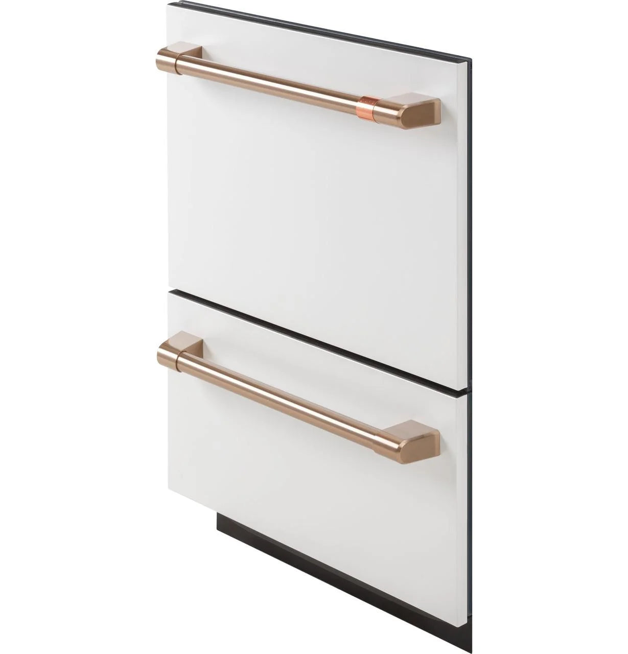 24" Wide Double Drawer Dishwasher - Matte White / Brushed Bronze H532345