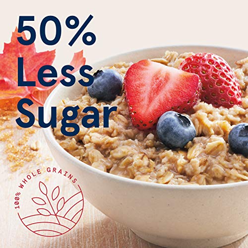 Lower Sugar Maple & Brown Sugar Instant Oatmeal, 10-Count 1.19oz Boxes (Pack of 6) A4345