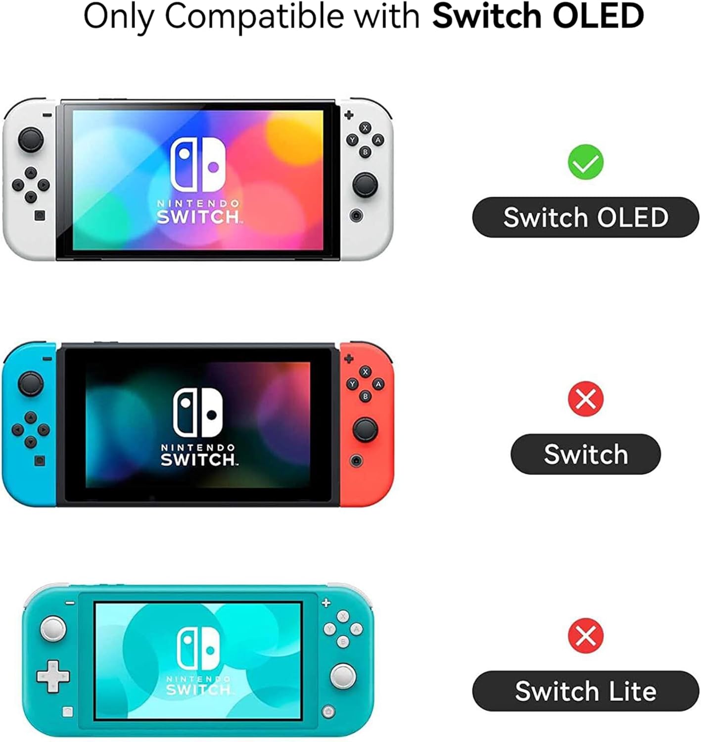 Hard Shell Protective Case for Nintendo Switch OLED and Joy-Con Q41909