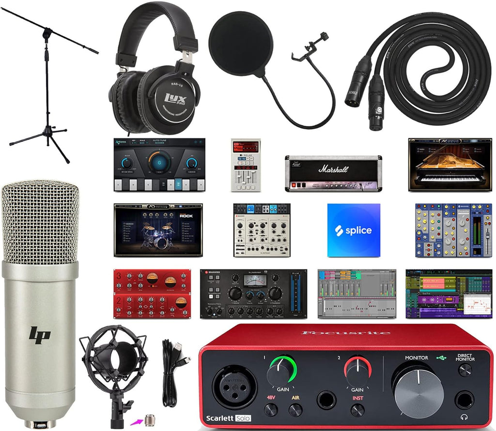 2x2 USB Audio Interface Bundle with Software Kit O949214