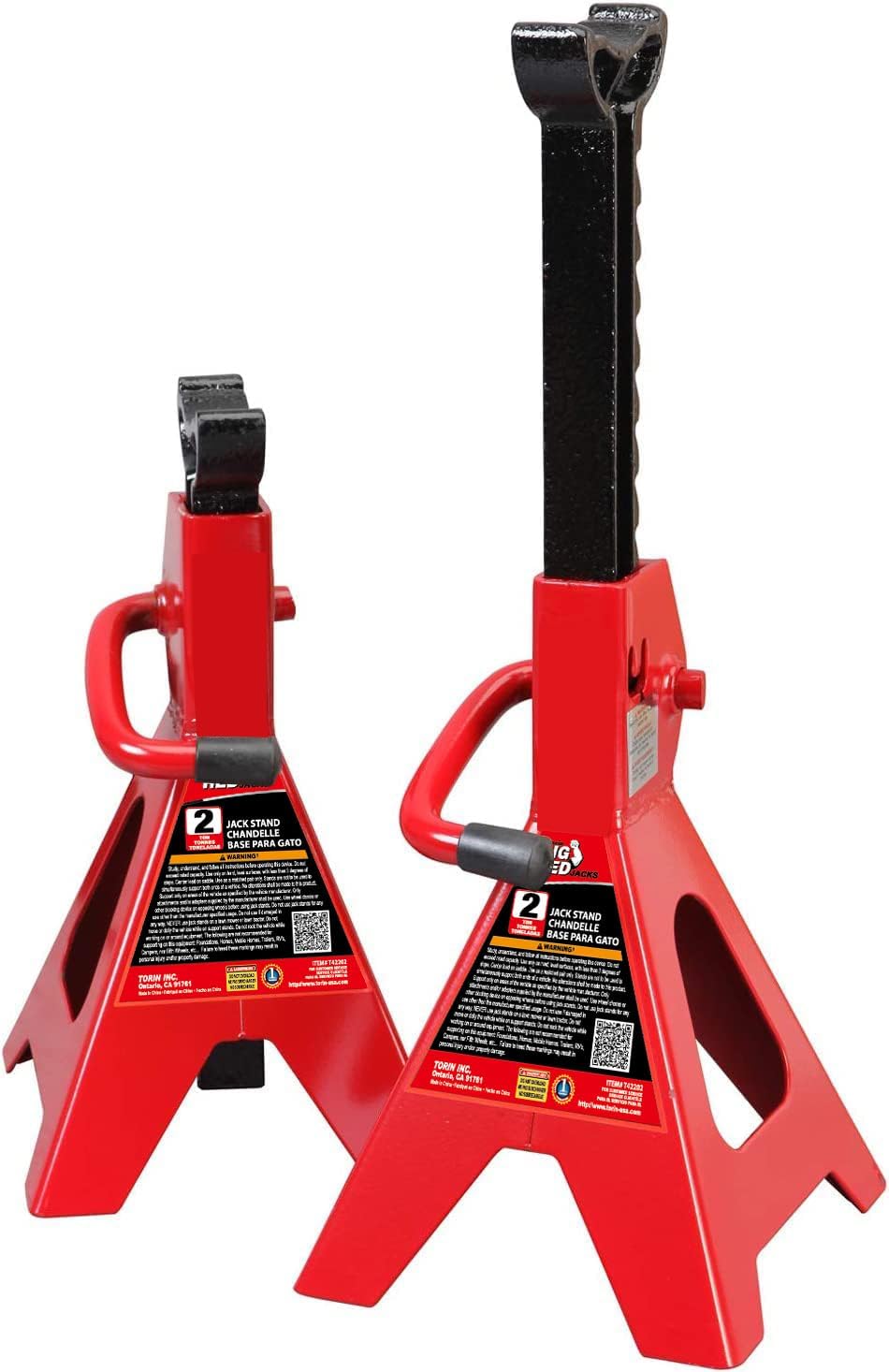 2 Ton Steel Car Jack Stands (1 Pair) Q182
