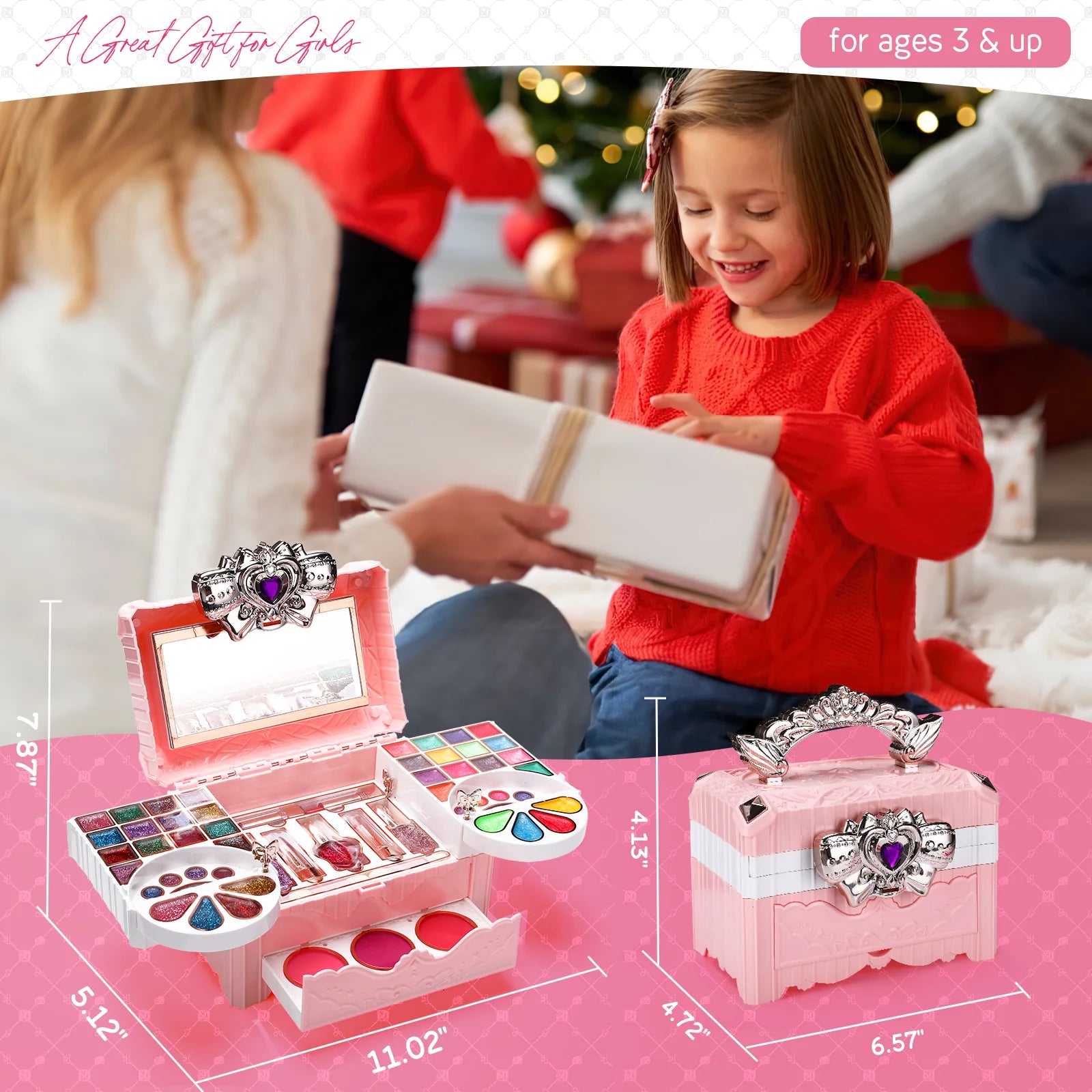 90 Pcs Washable Kids Makeup Kit X427